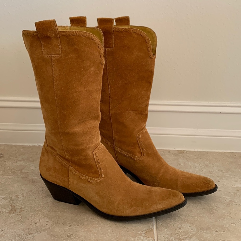 Vintage Gianni Bini Suede Cowboy Boots